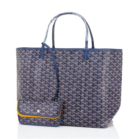 goyard blue|navy blue Goyard tote.